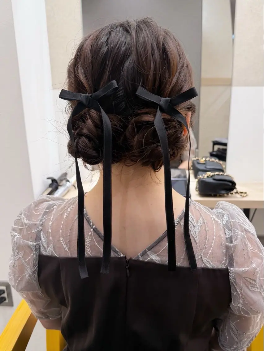 ヘアアレンジ ヘアセット ヘアセット🎀透明感 カラーHiROEのヘアスタイル
