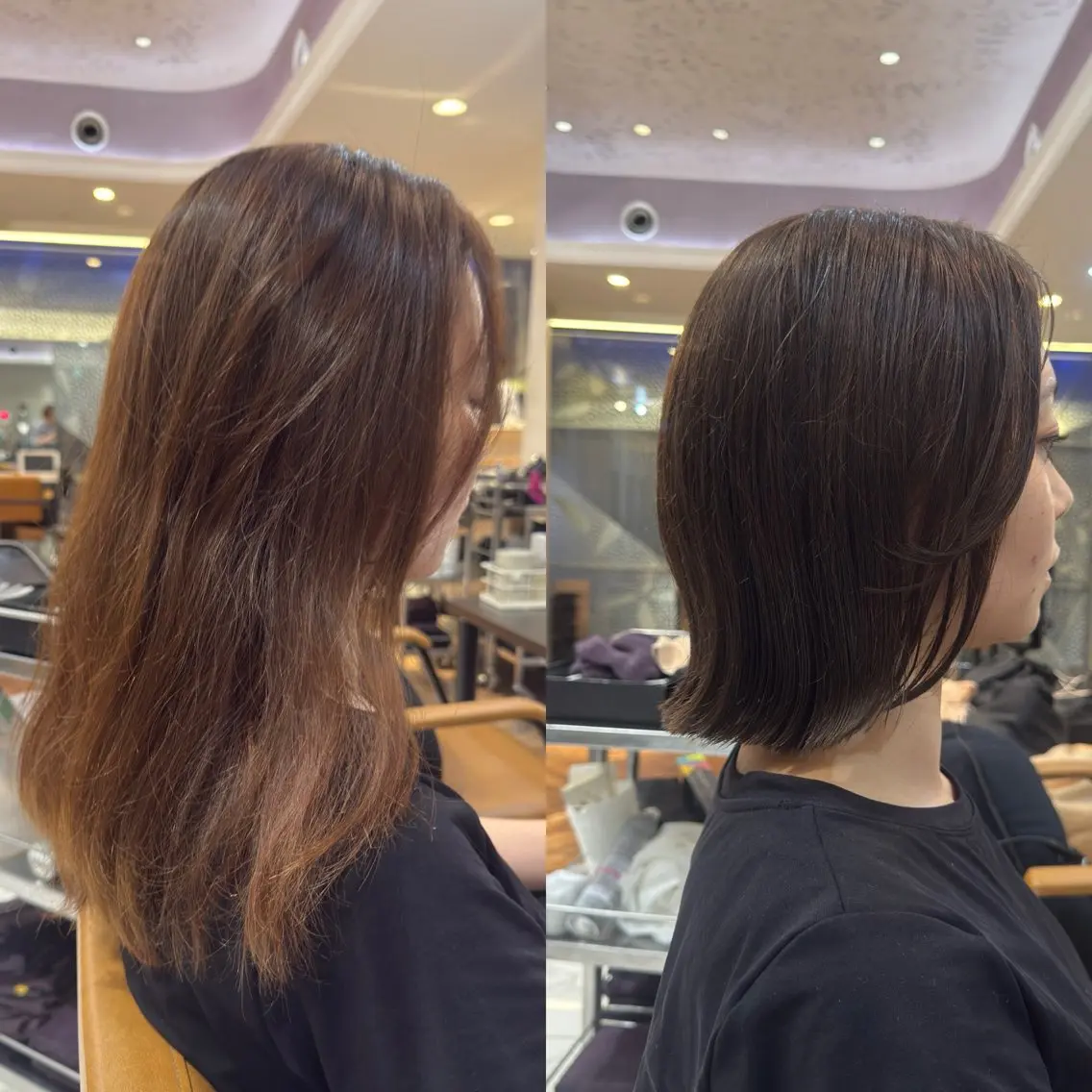 ミディアム 外ハネヘア 松田 響のヘアスタイル