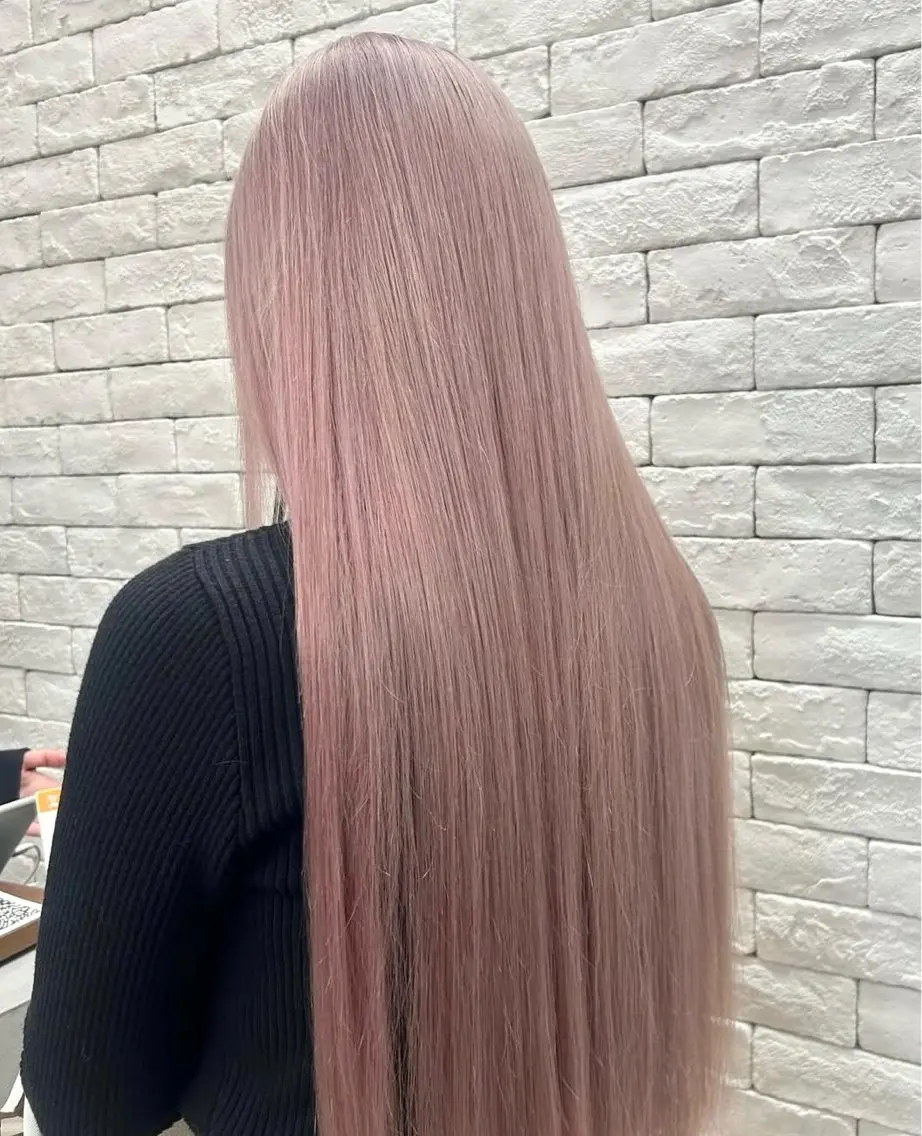 ロング ブリーチ透明感カラー 🍀mizuki🍀のヘアスタイル