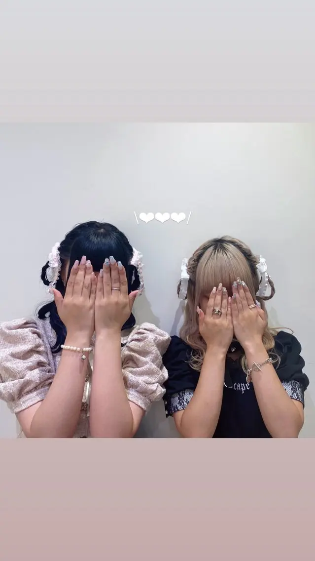 ヘアアレンジ エクステ🎀 暖色カラー🎀amiのヘアスタイル
