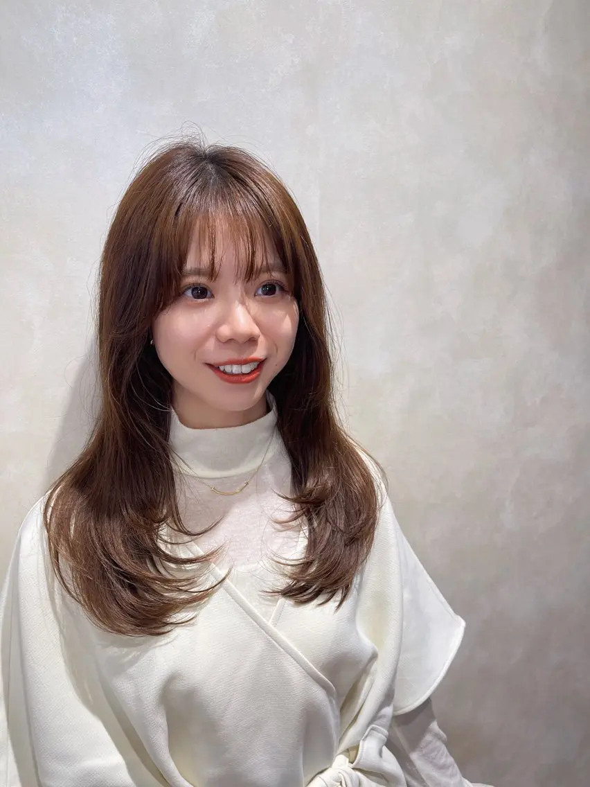 ミディアム カット ヘアカラー 髪質改善/レイヤー ✨平沼佑麻✨のヘアスタイル