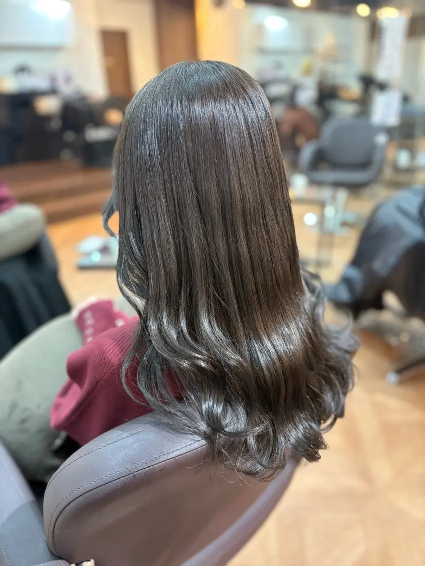 セミロング ヘアカラー 🍒Ayana🍒 艶カラー🍒のヘアスタイル