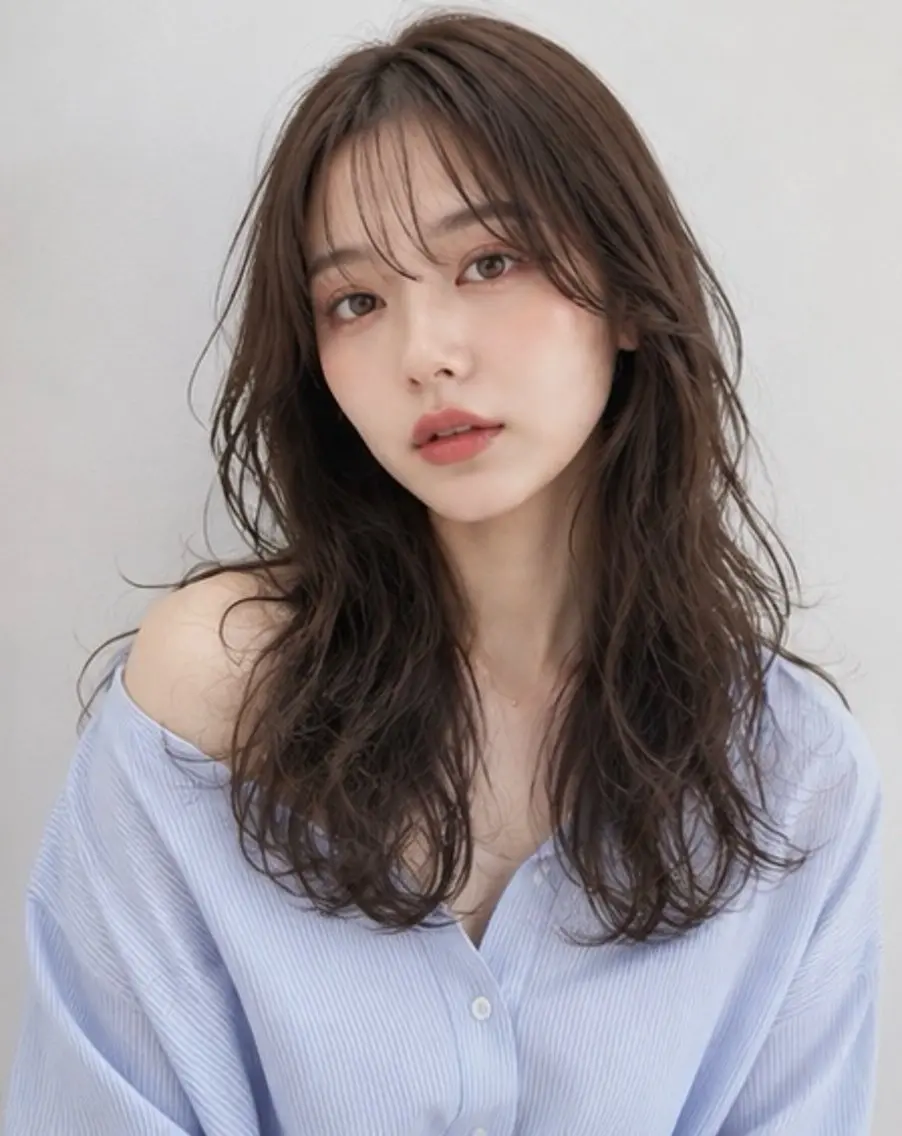 ロング ヘアカラー トリートメント Garden 浅草蔵前のヘアスタイル