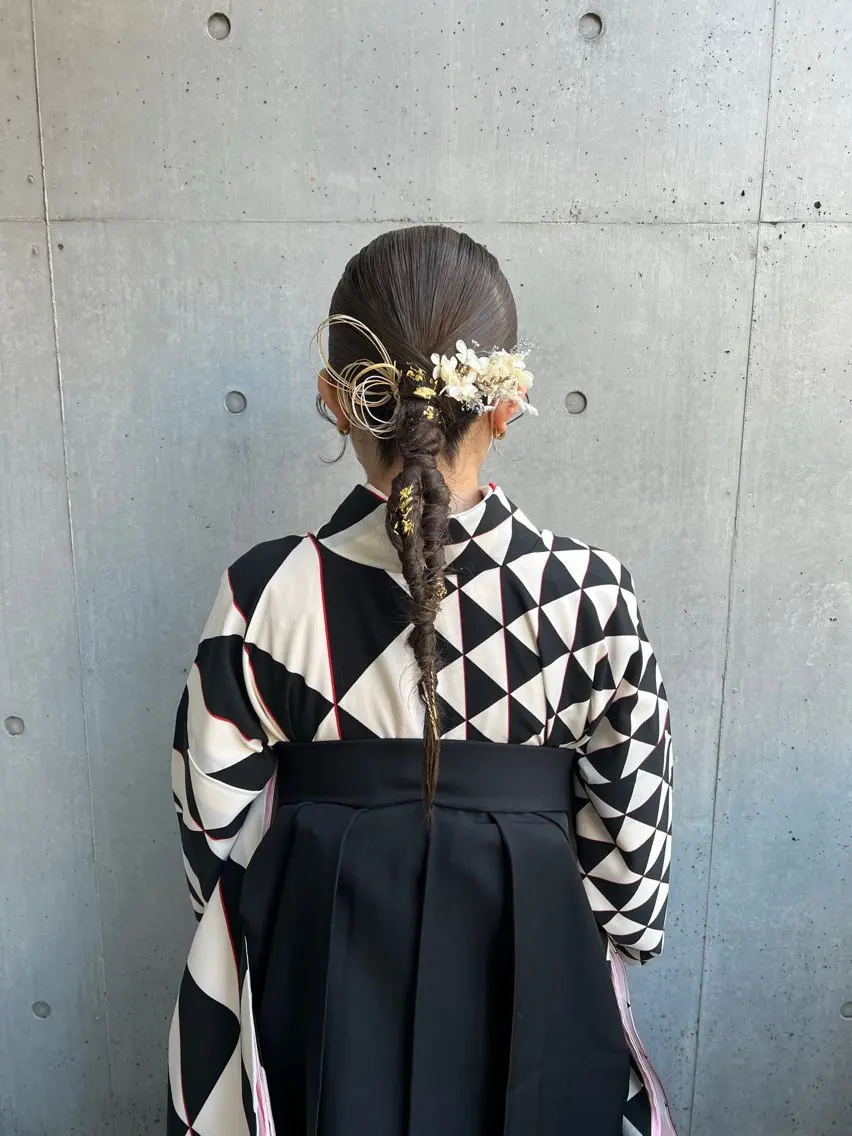 袴着付け（ヘアセット込み）💐の写真