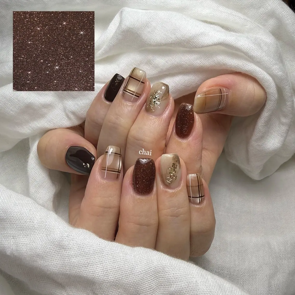 ネイル マグネットネイル ハンドネイル chai nail +  eye📍鶴橋のネイルデザイン