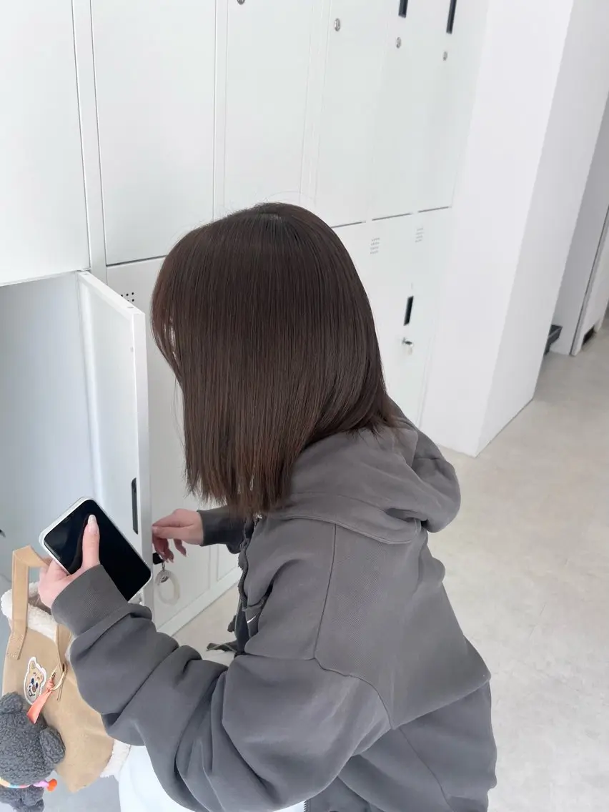 ミディアム カラー ヘアカラー トリートメント ヘッドスパ ヘアセット 🖤:抜け感×大人 スタイル/Aoiのヘアスタイル