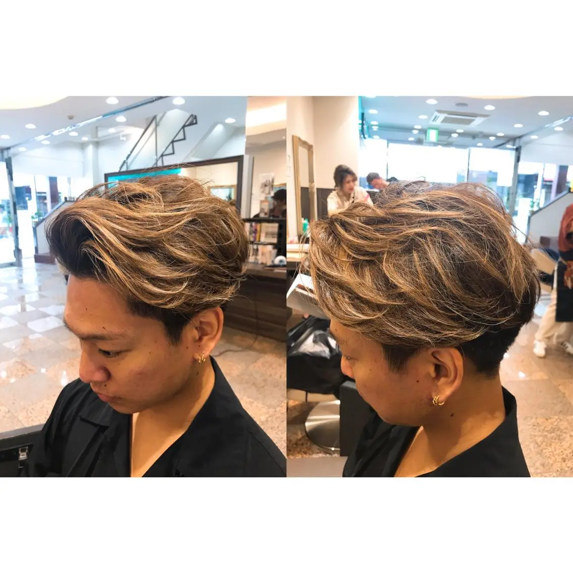 ショート カラー メンズ 内野 光葉のヘアスタイル