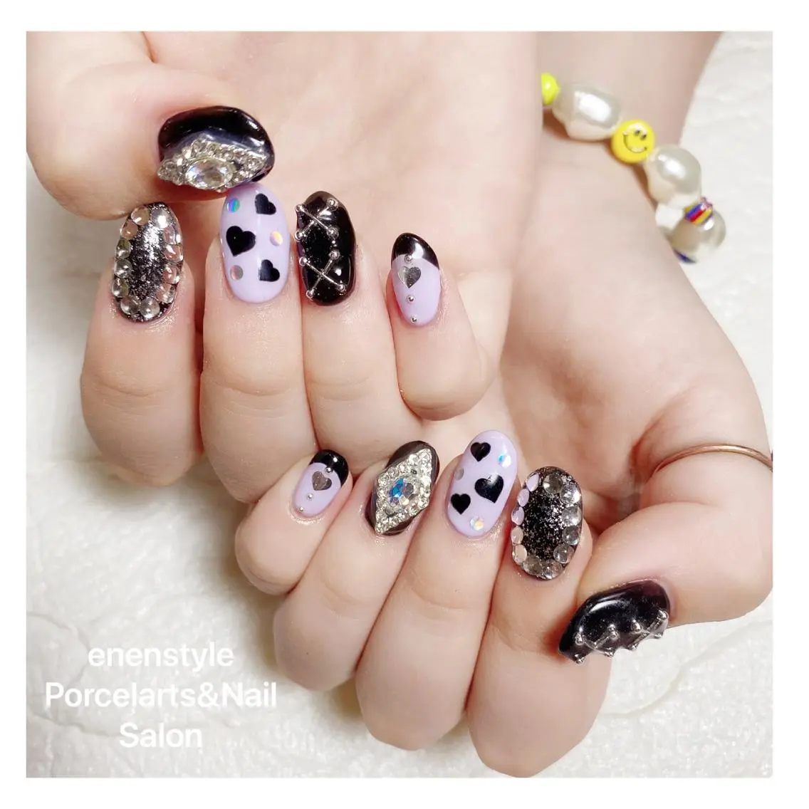 ミディアム ネイル 🐾enen style 🐾のネイルデザイン