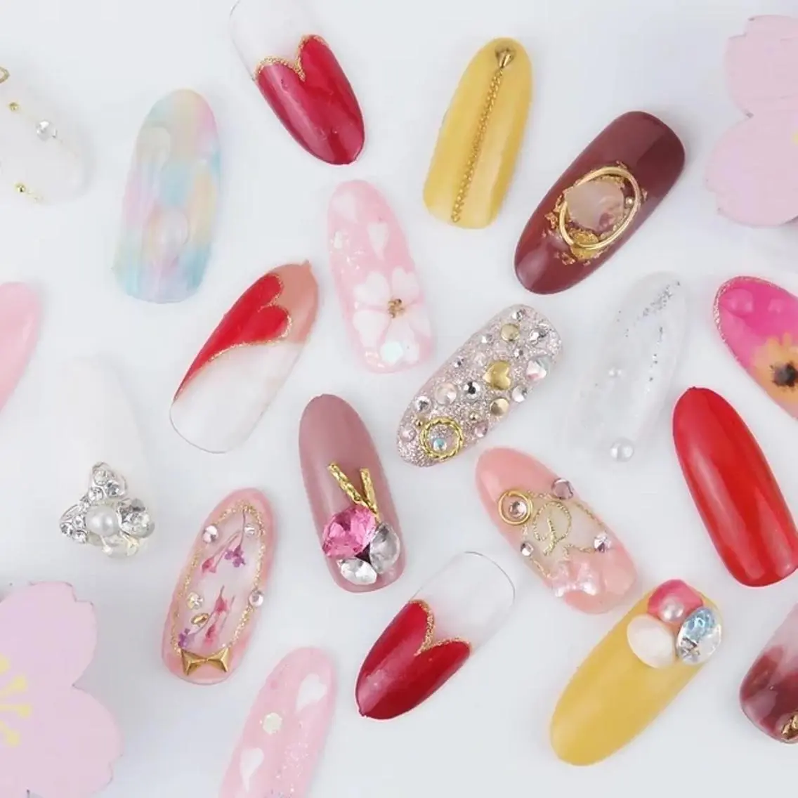 ネイル アートネイル MoonNail ユリ🌸のネイルデザイン