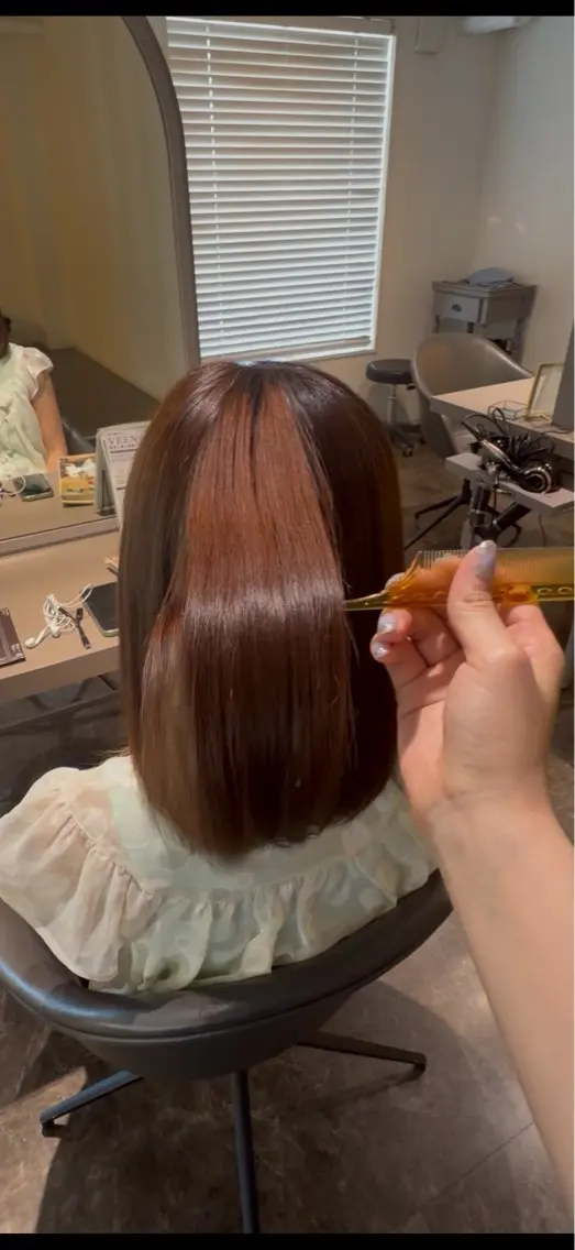 💎【ワンランク上の柔らか美髪へ】柔らかくまとまる美髪ストレート+4STEPトリートメント《カット込み✂️》の写真