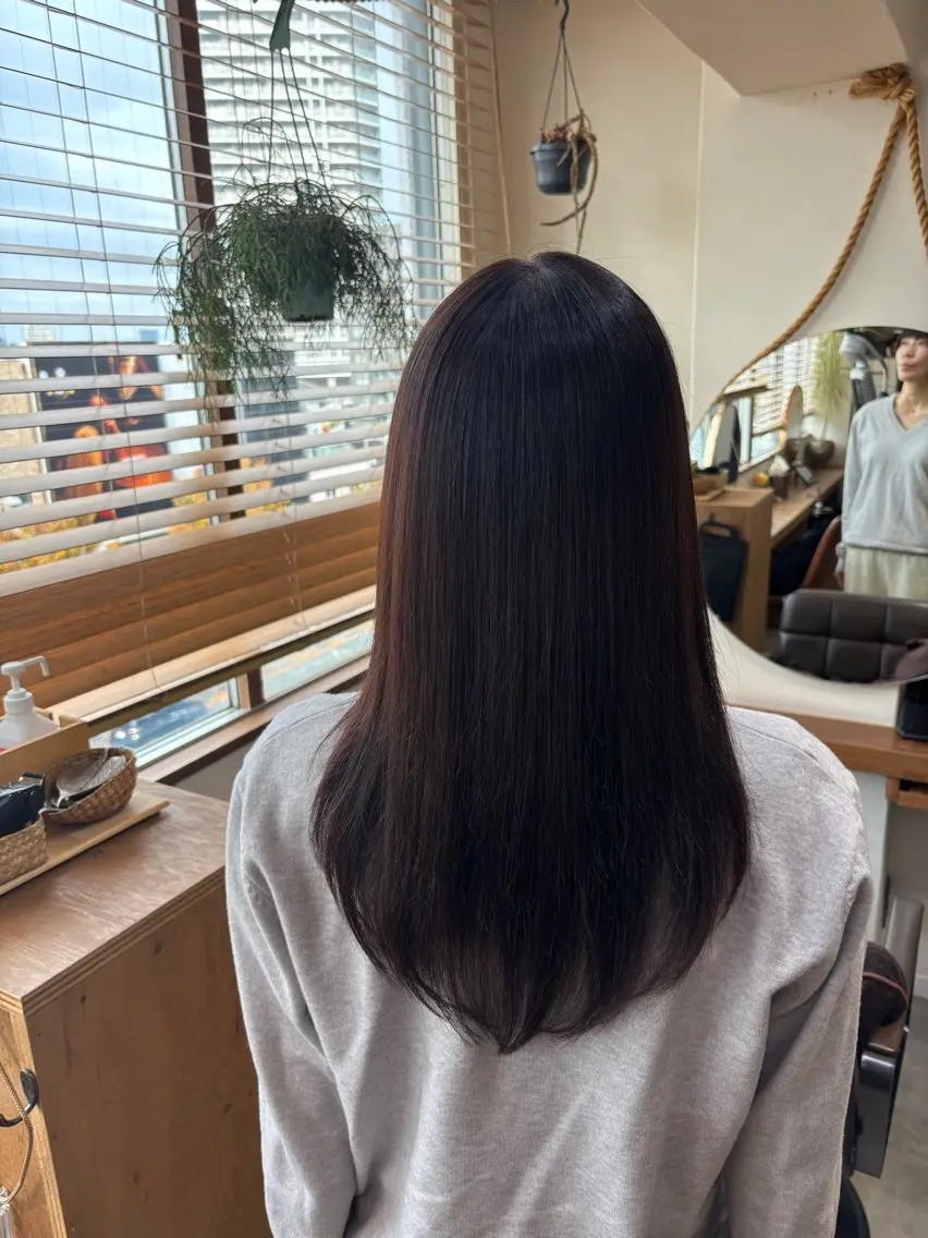 縮毛矯正（全体）の写真