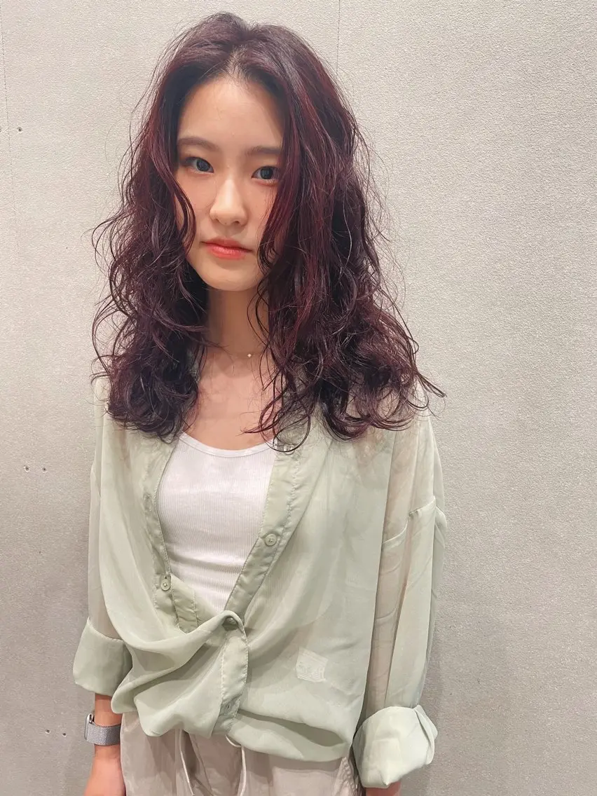 ミディアム カラー カット ヘアカラー トリートメント センスをお届けします 大谷将生infpのヘアスタイル