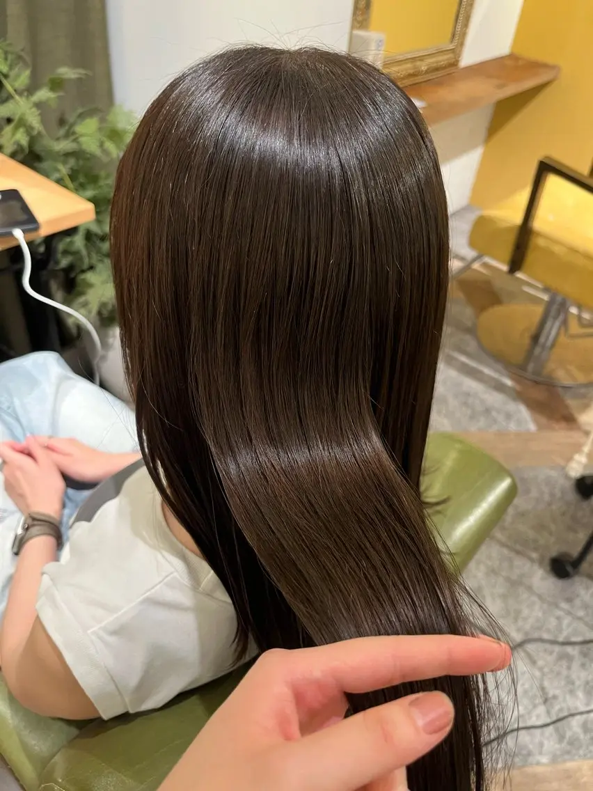 カラー オリーブカラー 南  菜月🌼. ✨カット無料✨️のヘアスタイル