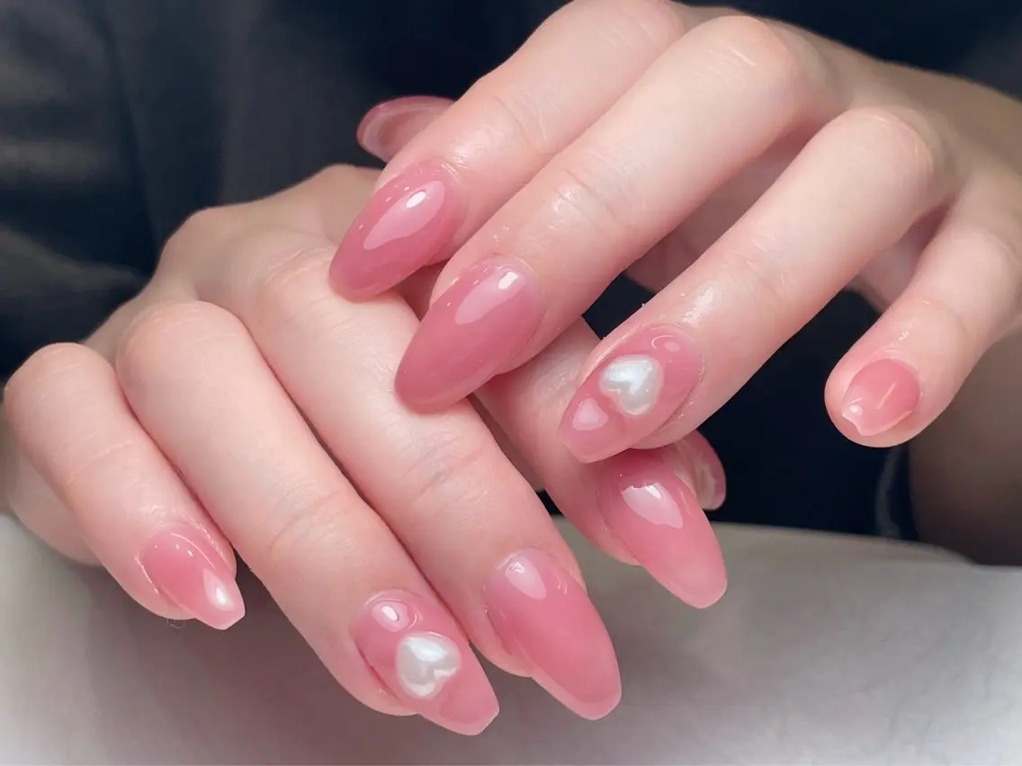 ネイル オーロラネイル 長さ出し フットネイル フレンチネイル ジェルネイル 中野駅から2分 MEO NAILのネイルデザイン