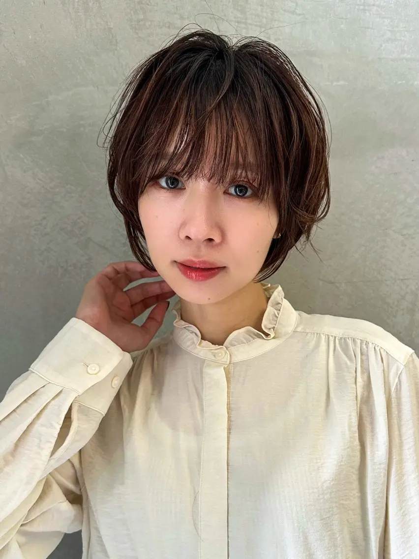 ショート カット ヘアカラー トリートメント ヘッドスパ 縮毛矯正/レイヤー taiga🐯のヘアスタイル