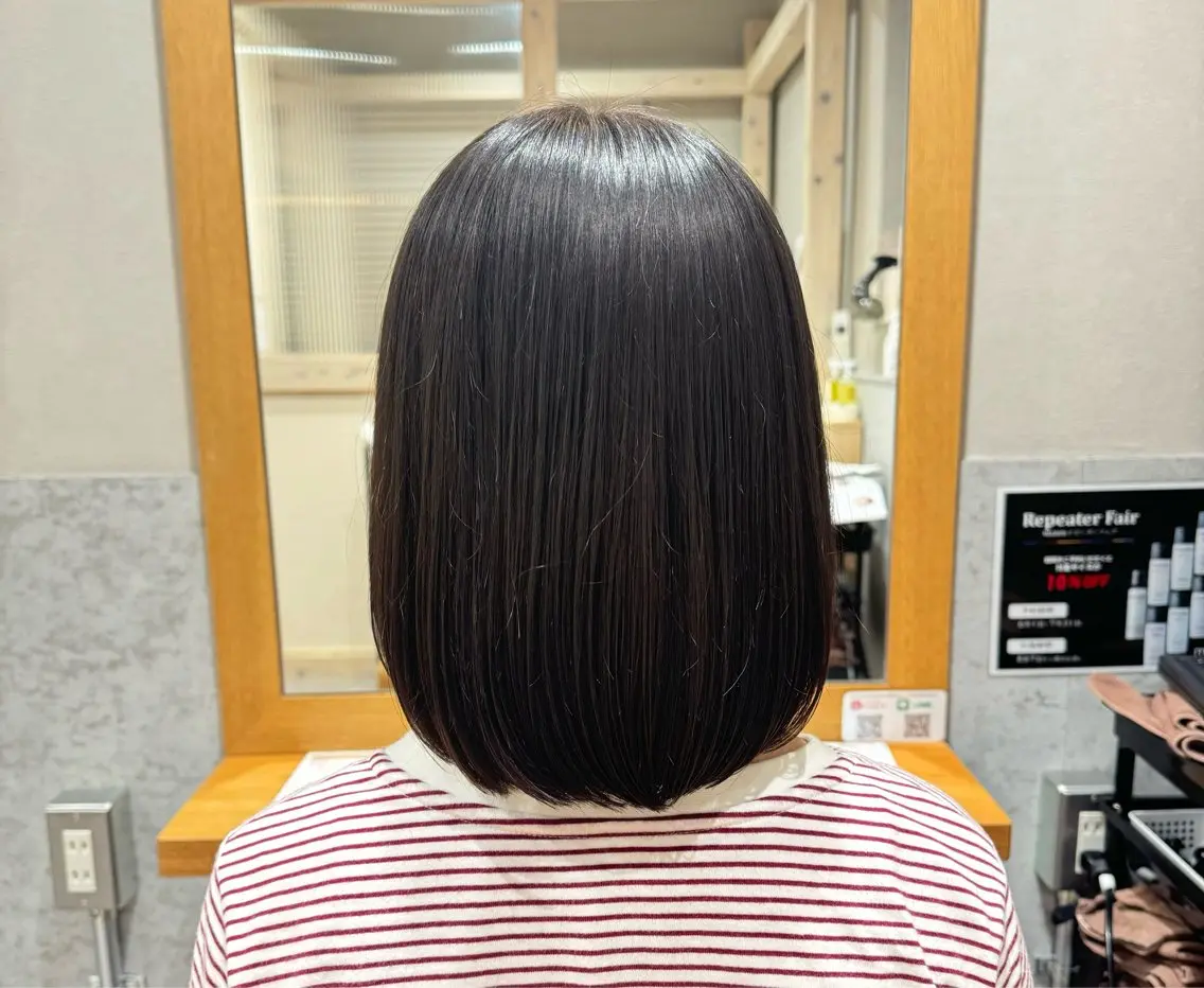 ミディアム カット 畠 悠也のヘアスタイル