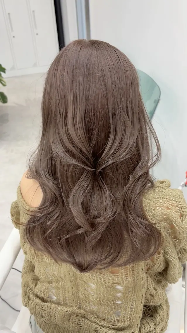 ロング ヘアカラー トリートメント 代官山×美髪縮毛矯正 艶カラー🫧のヘアスタイル