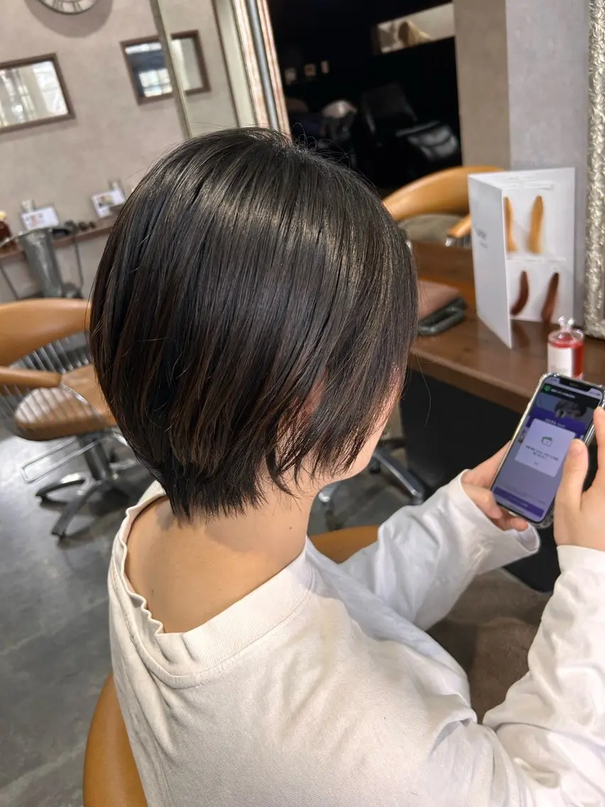 ショート enx天王町店 伊藤 愛央のヘアスタイル