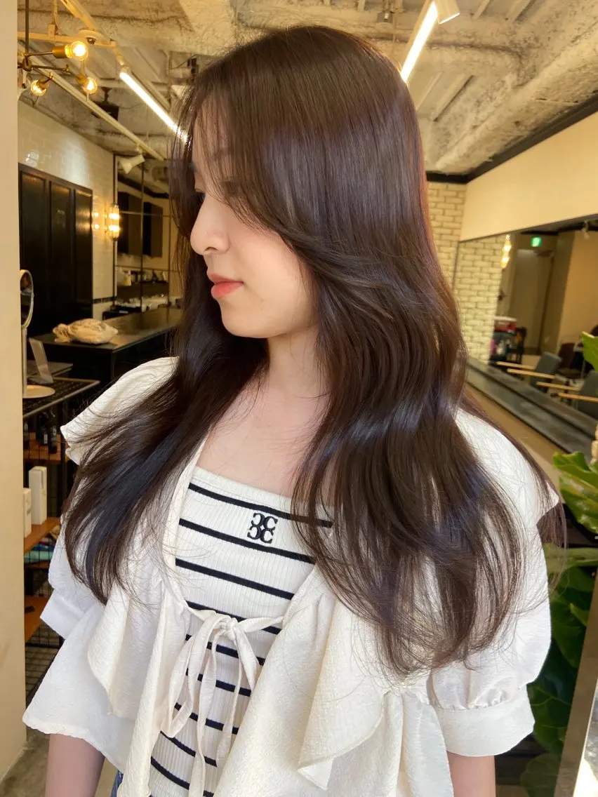 ロング カラー 地毛風艶カラー🌿 喜多夏海のヘアスタイル