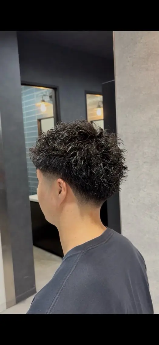 ショート カット パーマ ヘッドスパ ヘアセット パーマ指名率No1 メンズ特化ケイトのヘアスタイル