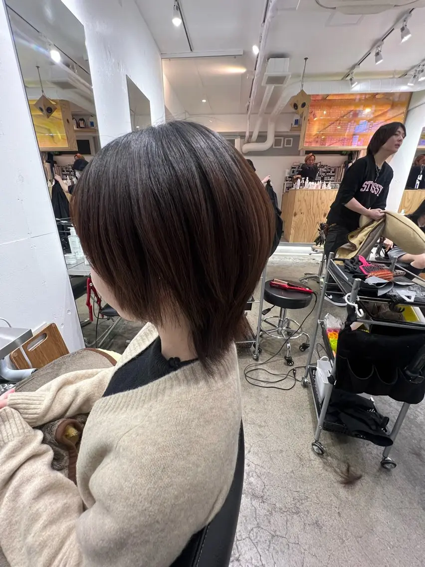 ショート パーマ 縮毛矯正 ✨髪質改善矯正× ブリーチ✨YU-KIのヘアスタイル