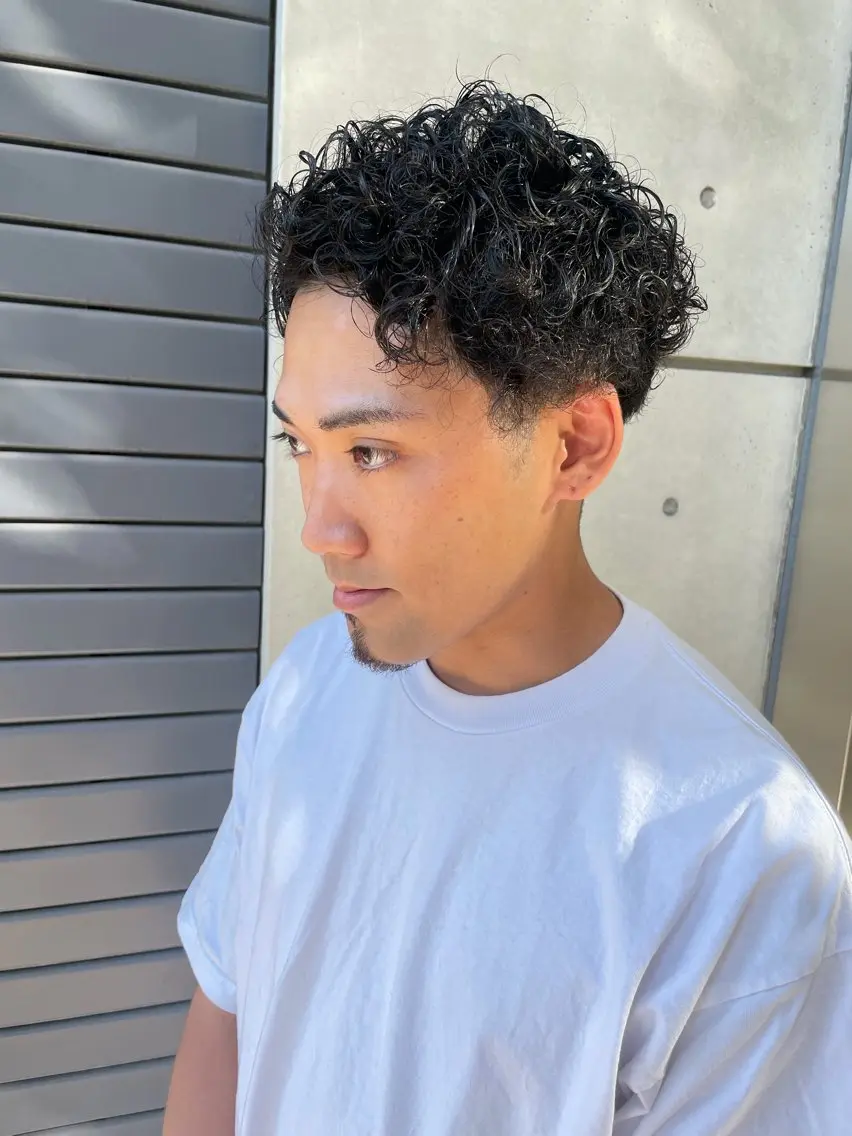 ショート パーマ メンズ メンズカット/パーマ 特化motooのヘアスタイル