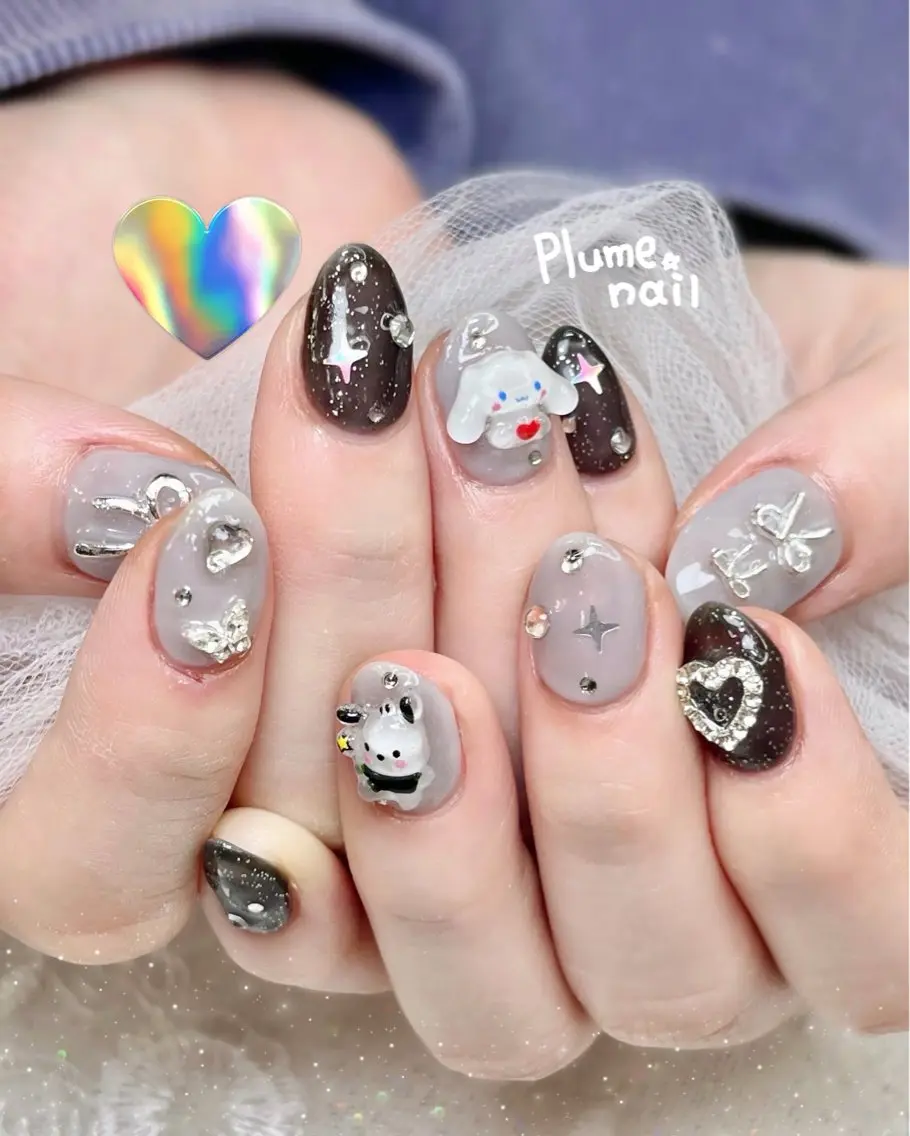 ネイル ハンドネイル plume nail ☆韓国ネイルのネイルデザイン
