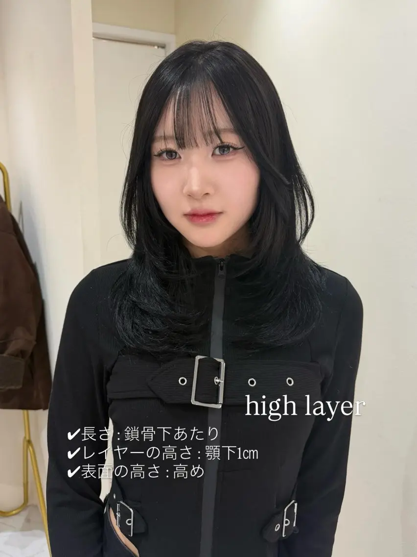 ミディアム カット ヘアカラー トリートメント hiyori🎀 トレンドレイヤーのヘアスタイル
