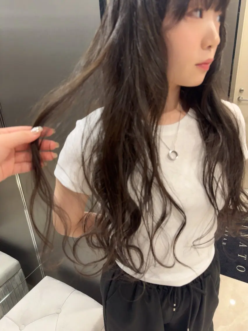 ロング カラー ブラウンカラー ナチュラルブラウン ヘアカラー cocoa 💫のヘアスタイル