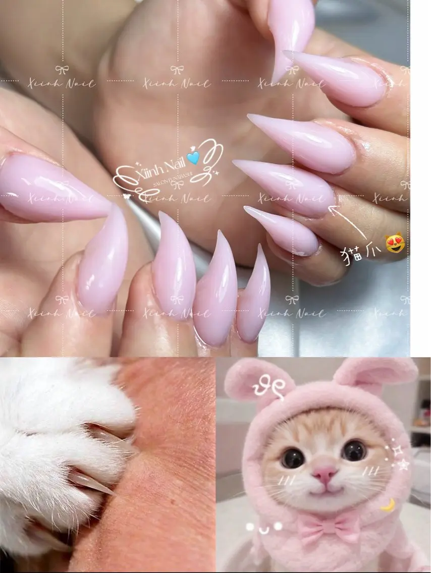 ネイル チークネイル 桜ネイル 長さ出し フットネイル ジェルネイル ハンドネイル XIINH NAIL SALONのネイルデザイン