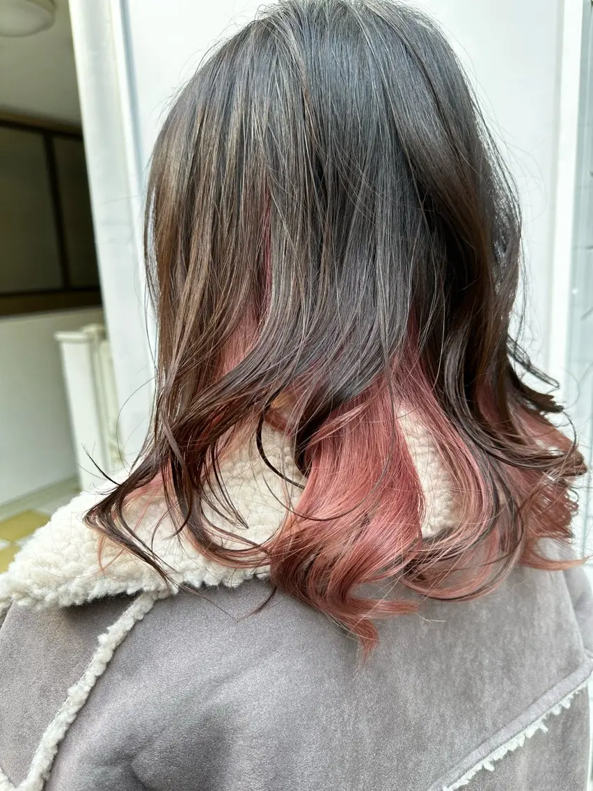 ミディアム a aのヘアスタイル