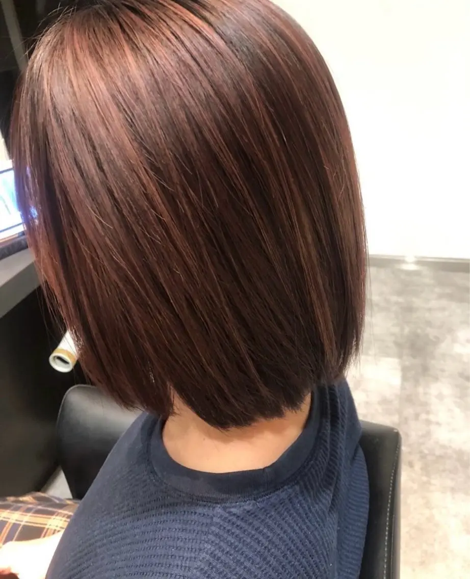 カラー 縮毛矯正 トリートメント 林 美月のヘアスタイル