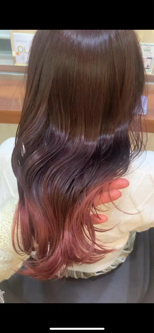 【🍒🍒リピーター様限定🍒🍒】cut+color +ピトレティカトリートメント付き🫧🫧の写真