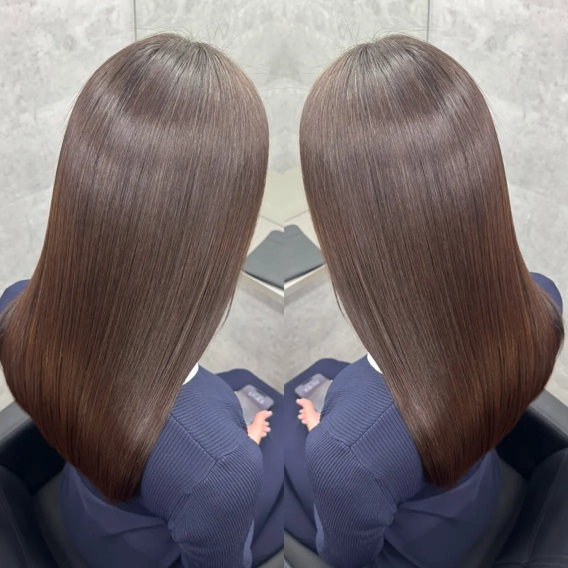 セミロング 髪質改善 縮毛矯正 カット 縮毛矯正 トリートメント 🌈代表 🌈macotoのヘアスタイル