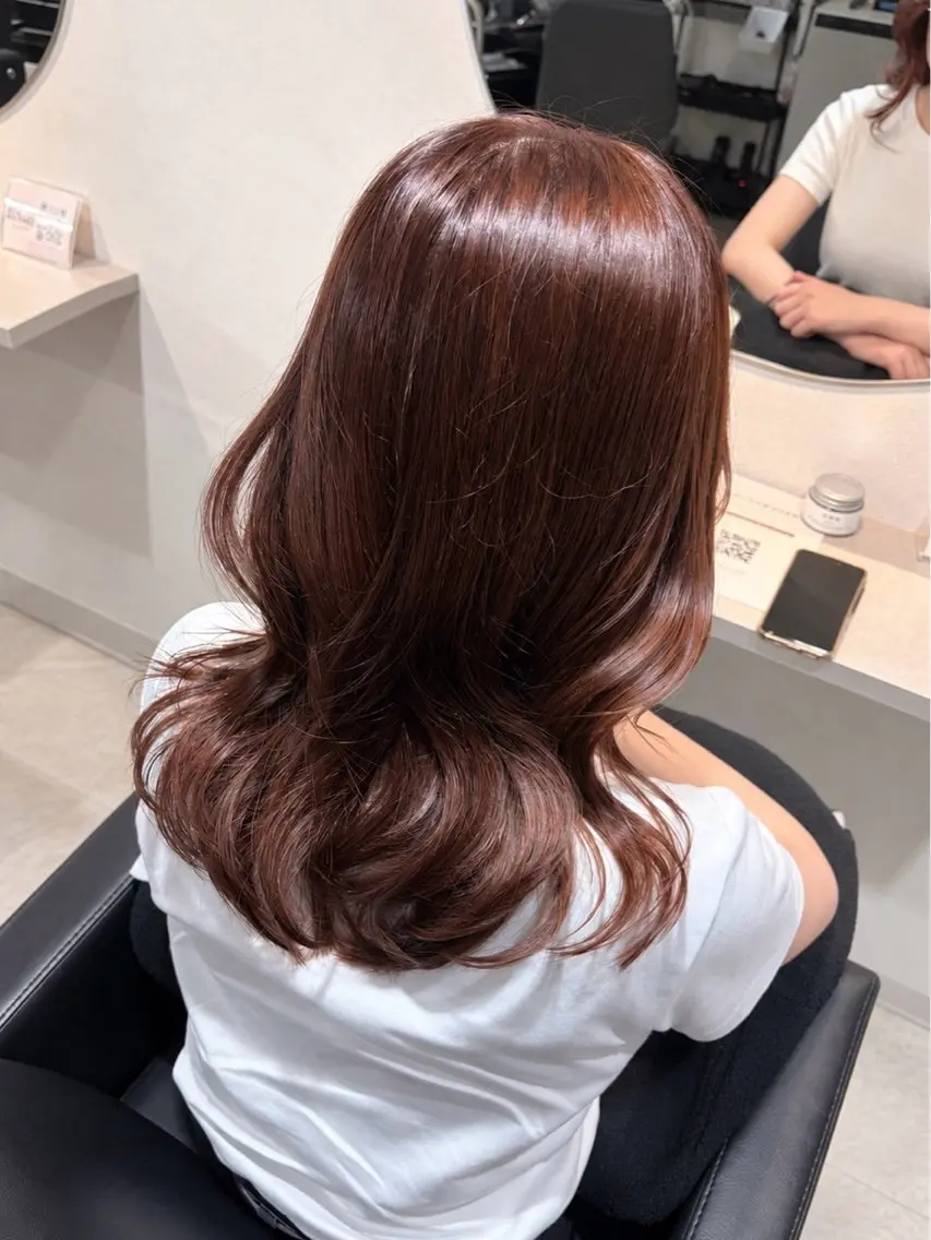 ロング レイヤーカット カット ヘアカラー トリートメント 程塚七海 /韓国風レイヤー🎀のヘアスタイル