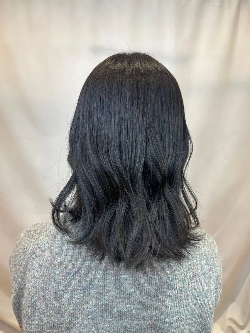 ミディアム カラー 透明感カラー グレージュ ヘアカラー 梶原 美保のヘアスタイル