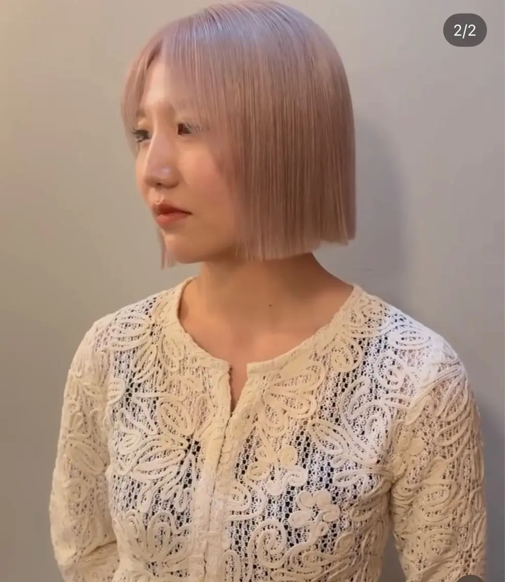 ショート カラー 透明感/暖色カラー ミウのヘアスタイル