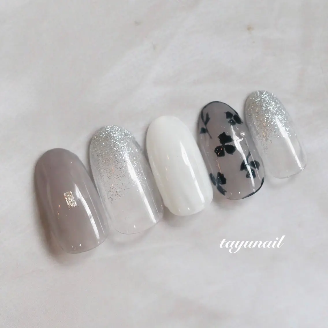 ネイル アートネイル ジェルネイル パラジェル 夏ネイル ハンドネイル ネイルサロン 【たゆnail】のネイルデザイン