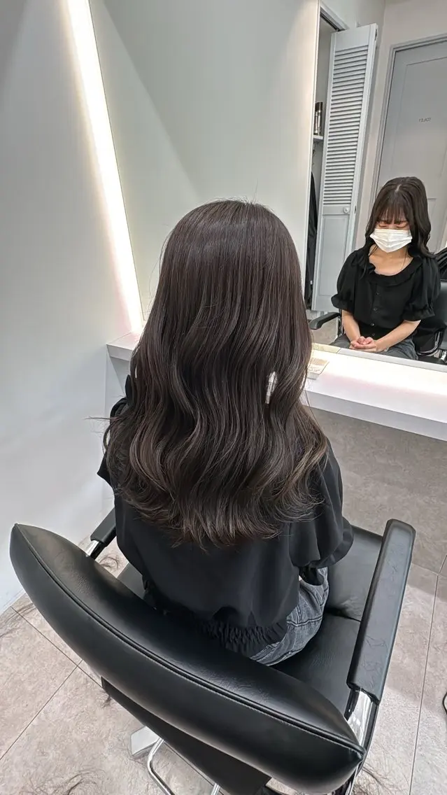 ロング カット ヘアカラー トリートメント 髪質改善/美髪縮毛矯 正のスペシャリストのヘアスタイル