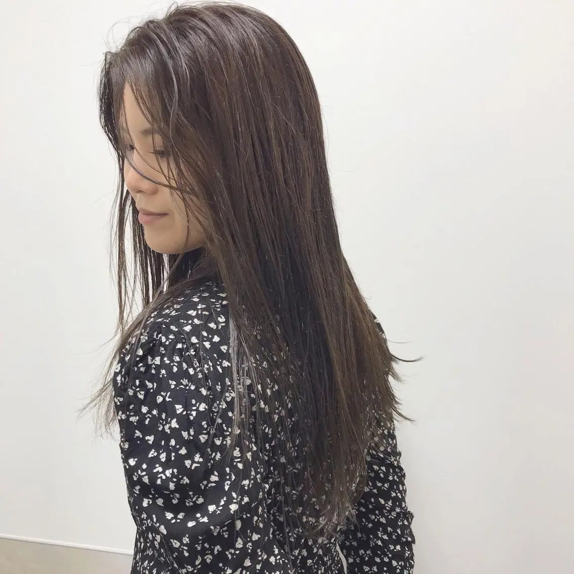 ロング カラー アッシュ ベージュカラー ショート特化 /天神大名/ハルナのヘアスタイル