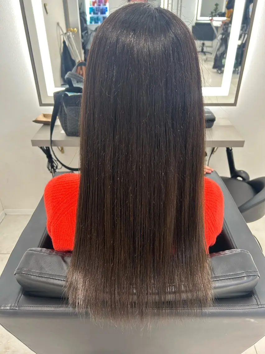 ロング カラー カット ヘアカラー mayu なかもずのヘアスタイル