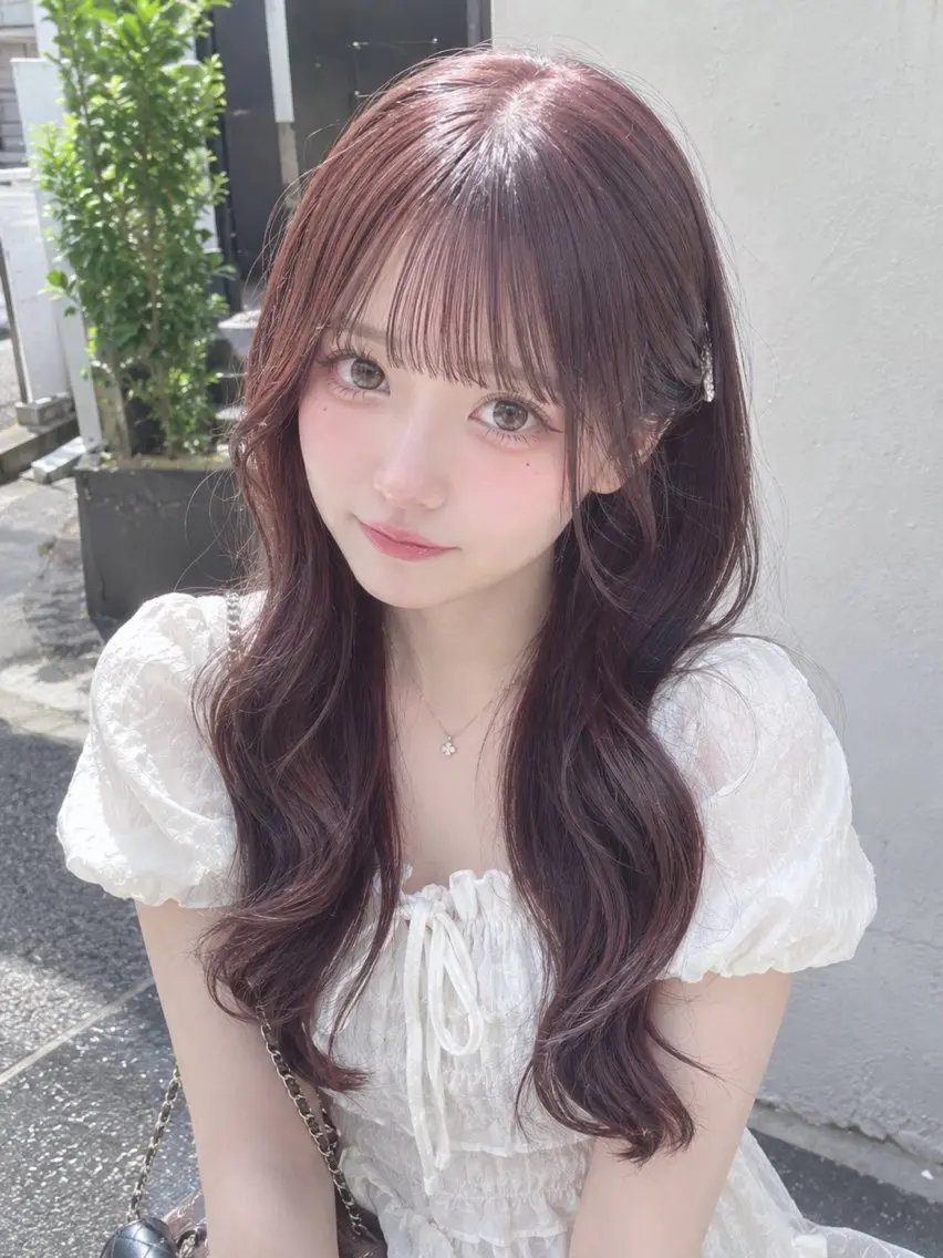 カット+透明感カラー+3STEP髪質改善Trの写真