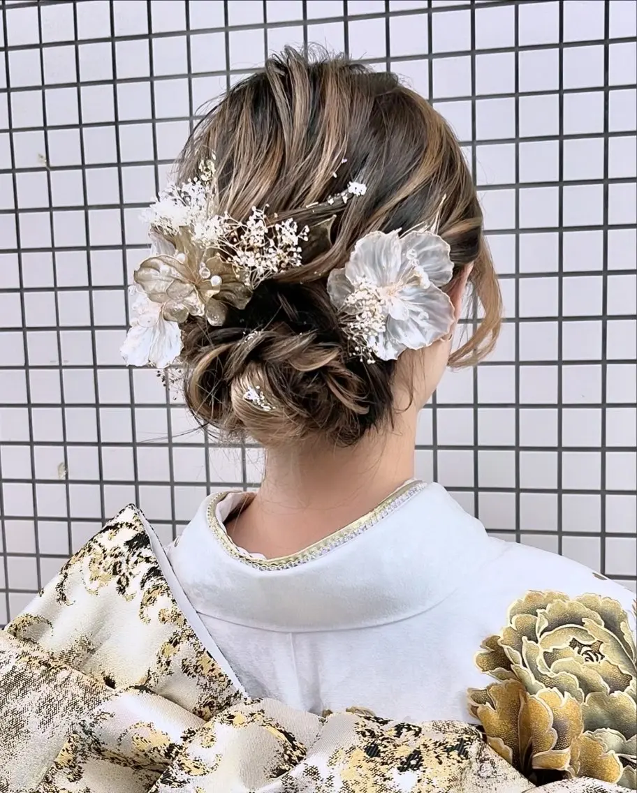 セミロング ヘアアレンジ 着付け あんざき みわのその他イメージ
