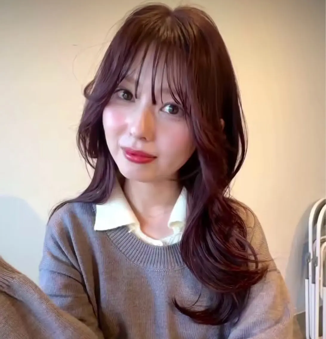 ロング カラー ヘアカラー maeda nonohaのヘアスタイル