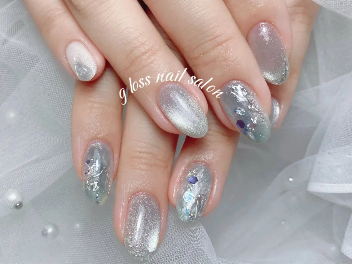 ネイル りこ🫧 gloss nailのネイルデザイン