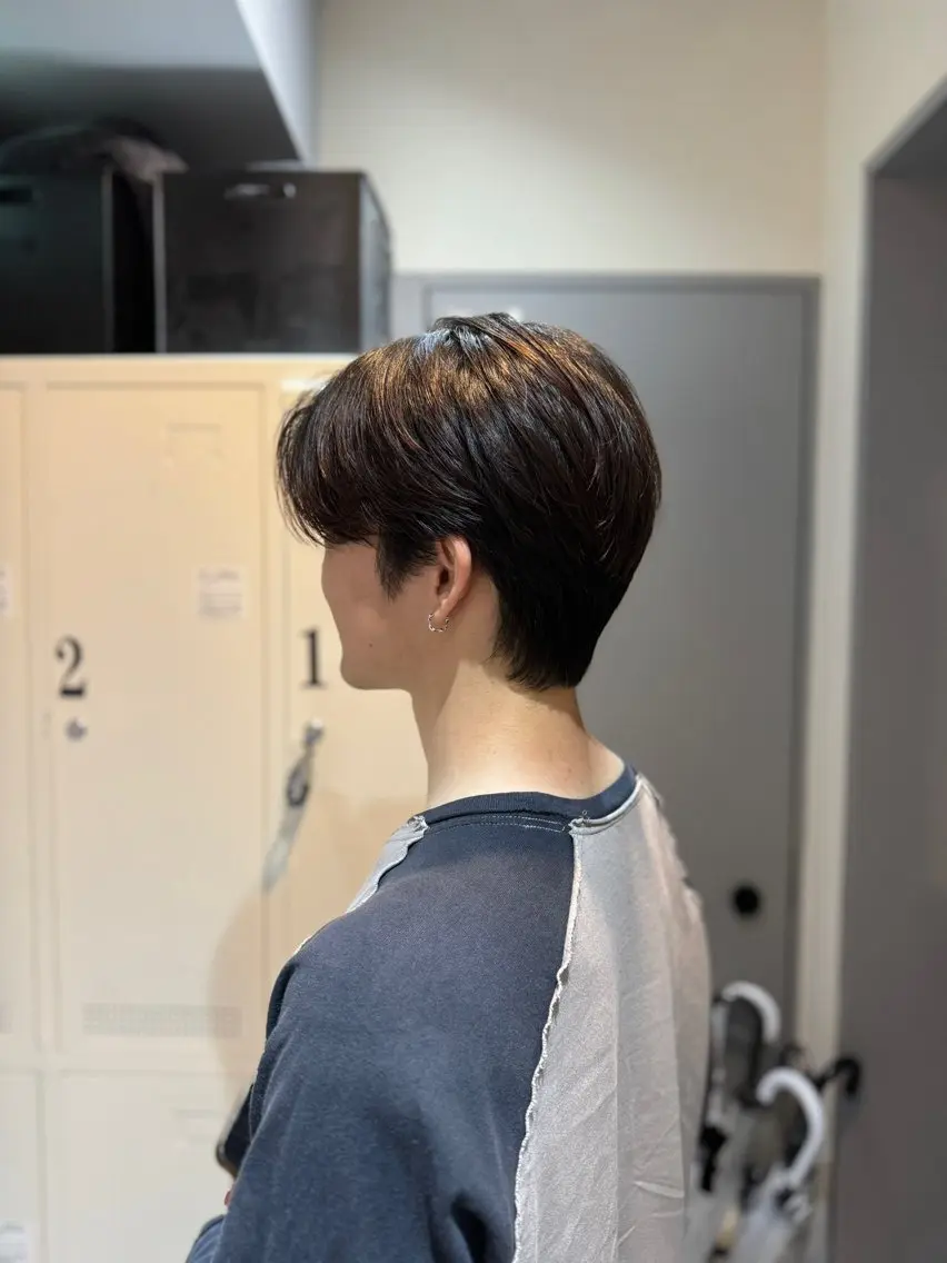 ショート カラー メンズ ヘアカラー トリートメント 💈メンズカット💈 No.1💈坂元のヘアスタイル