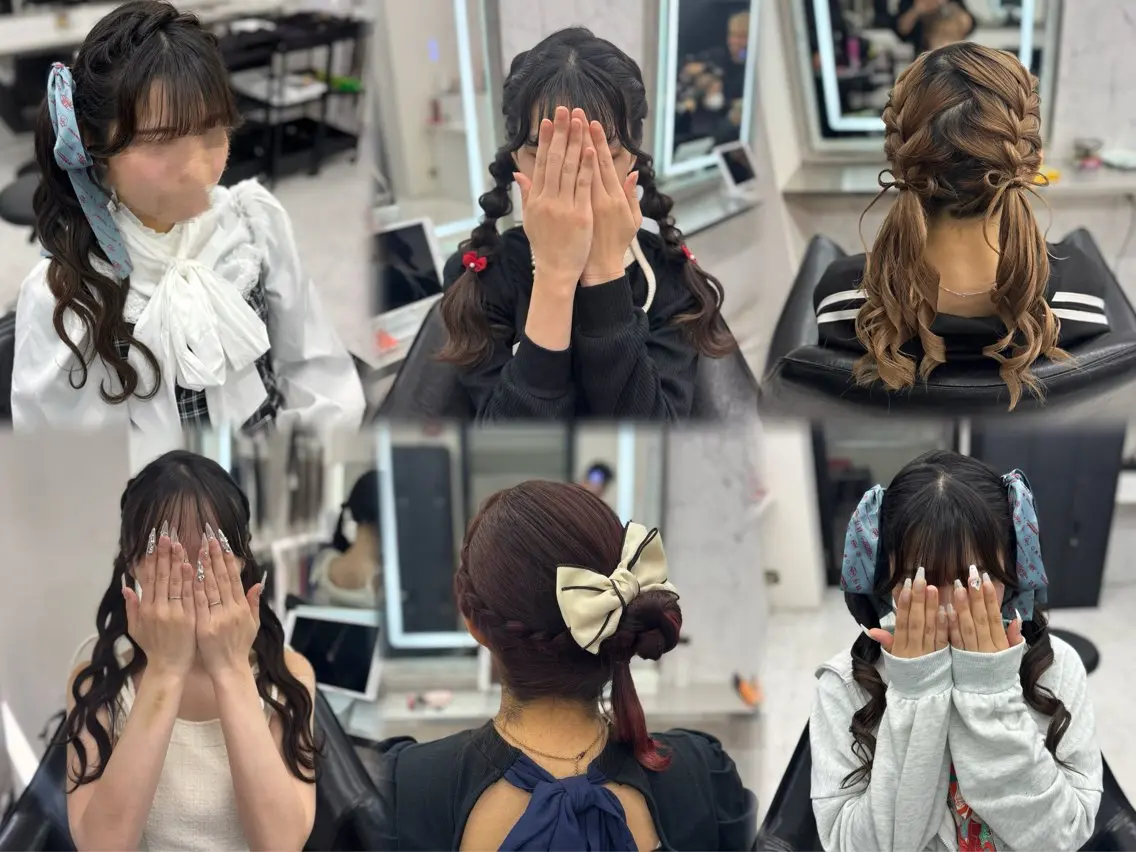 ロング ヘアアレンジ ヘアセット JPCY MIRIYAのヘアスタイル