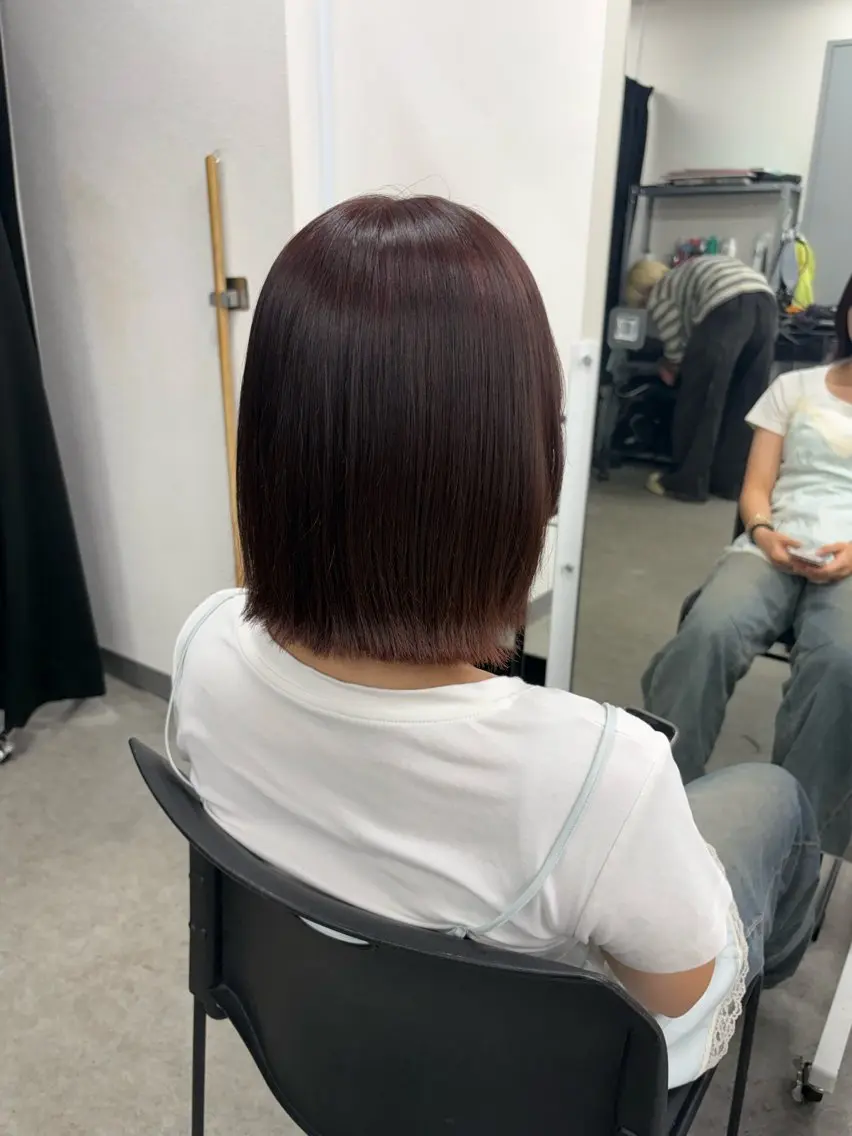 ミディアム カラー ヘアカラー トリートメント 💕мei 透明感カラー💕のヘアスタイル