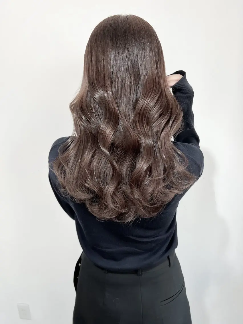 ロング カラー 透明感カラー イルミナカラー 神戸ボブ✂️ ioe三宮/田 伸佳のヘアスタイル