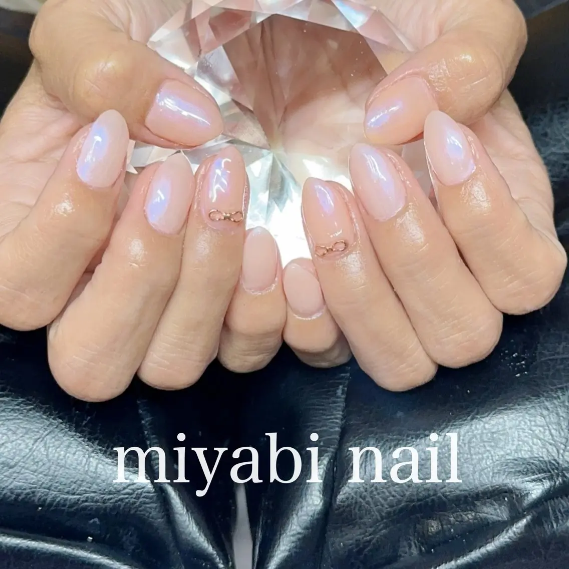ネイル ゴールド 持ち込み オフィスネイル オレンジ ピンク ハンドネイル miyabi nail 桂川駅近くのネイルデザイン